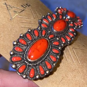 Brand new coral hair clip